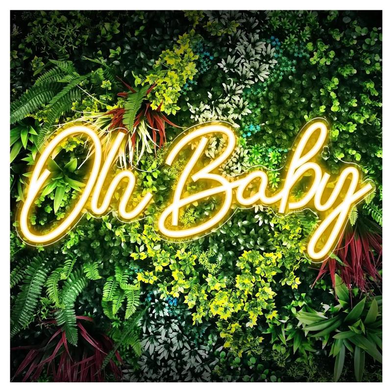 Baby Food Restaurant - Oh Baby Neonschilder für Wanddekoration, hängende
