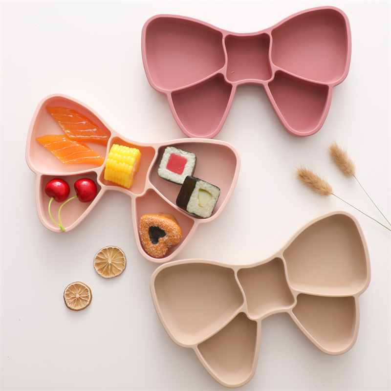 Silicone Suction Bowl - Baby Silikon Essteller Bowknot bpa kostenlos