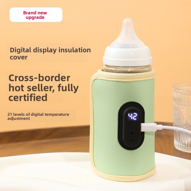 Baby Food Warmer - Tragbare Digitalanzeige Baby Flaschenwärmer USB Auto