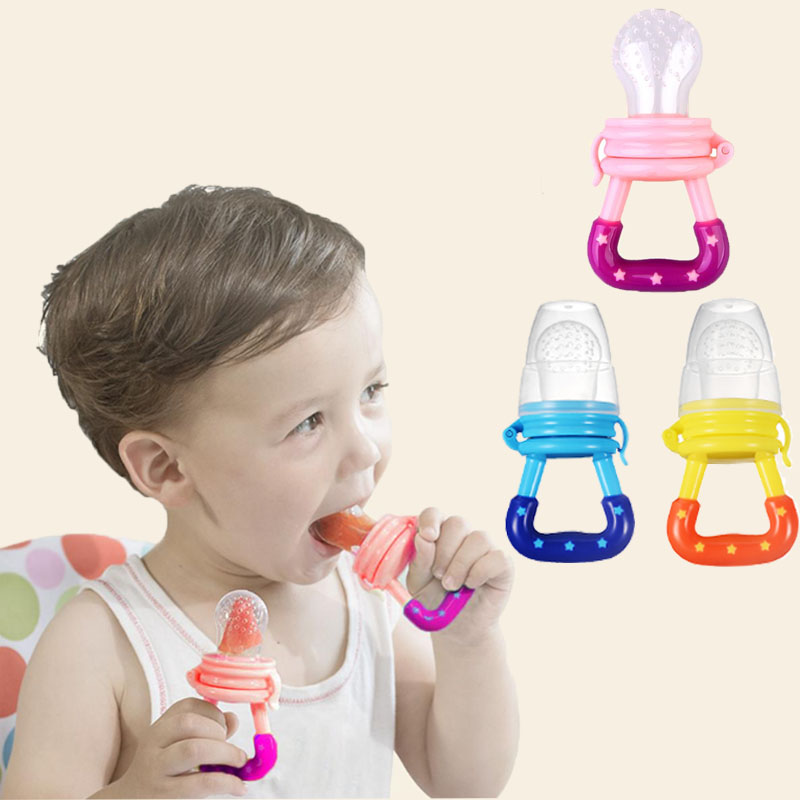 Baby Food Bites - Babynahrungs-Futterspender, Obst-Futterspender, Schnuller, Säuglings-Beißspielzeug, Beißring für