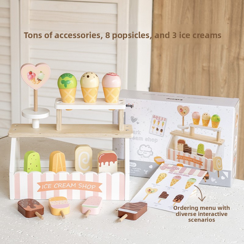 Baby Food Restaurant - Kinderspielzeug Puzzle Holz-Küchenspielzeug-Set Miniatur-Lebensmittel Baby-Zubehör Montessori