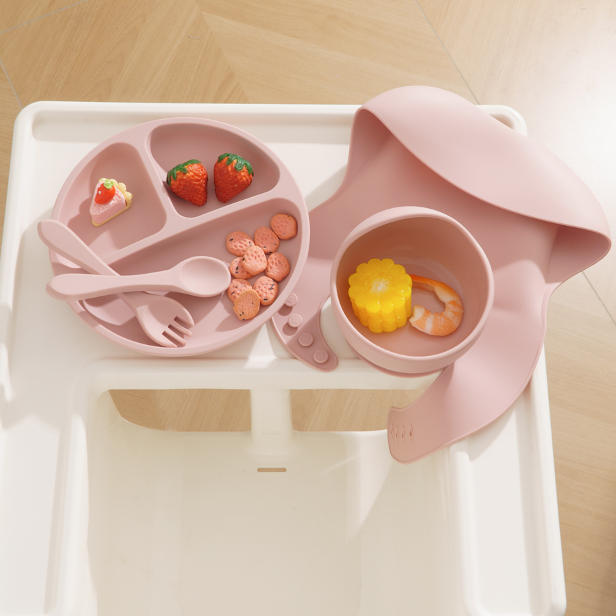 Baby Food Chart - 5Pcs Baby Silikon Fütterung Set Runde