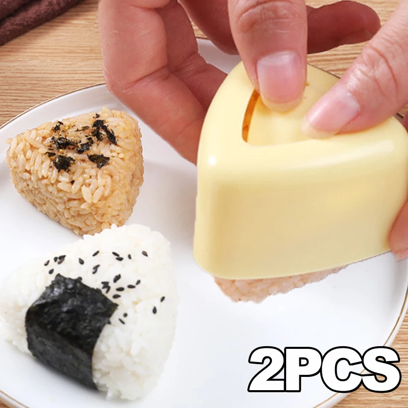 Baby Food Japanese - 1/2 Stück Dreieckige Plastik-Sushi-Form Onigiri Reisball-Pressform