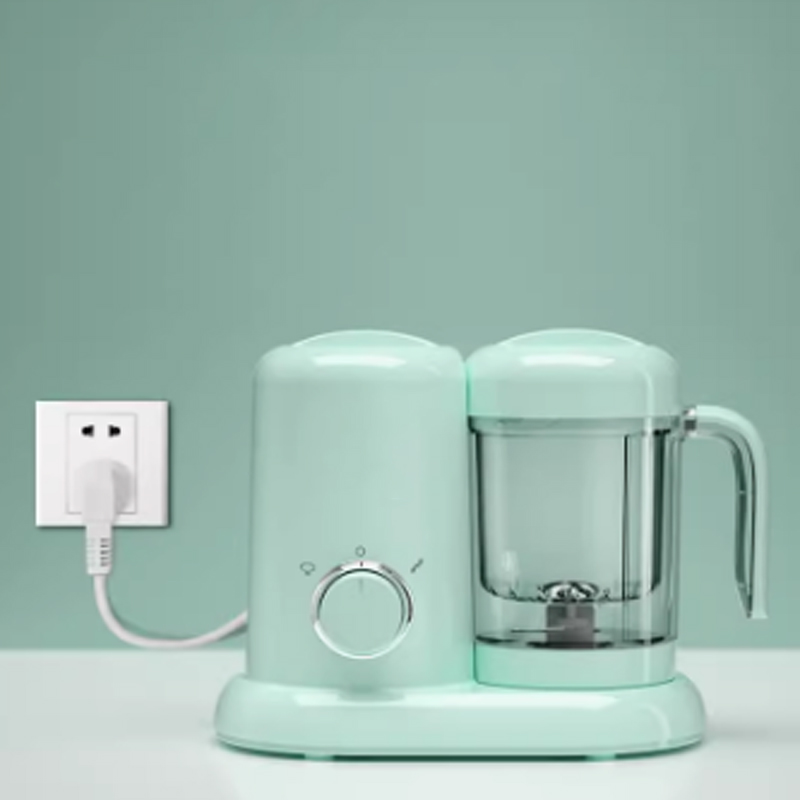 Baby Food Blender - 220V Multifunktionaler Elektrischer Babynahrungszubereiter Edelstahl-Dampfgarer Mixer