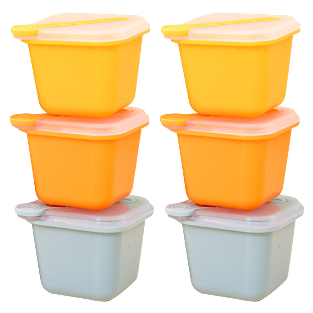Baby Food Restaurant - 6-teiliges Silikon-Eiswürfelform-Set, leicht zu entnehmen, antihaftbeschichtet,