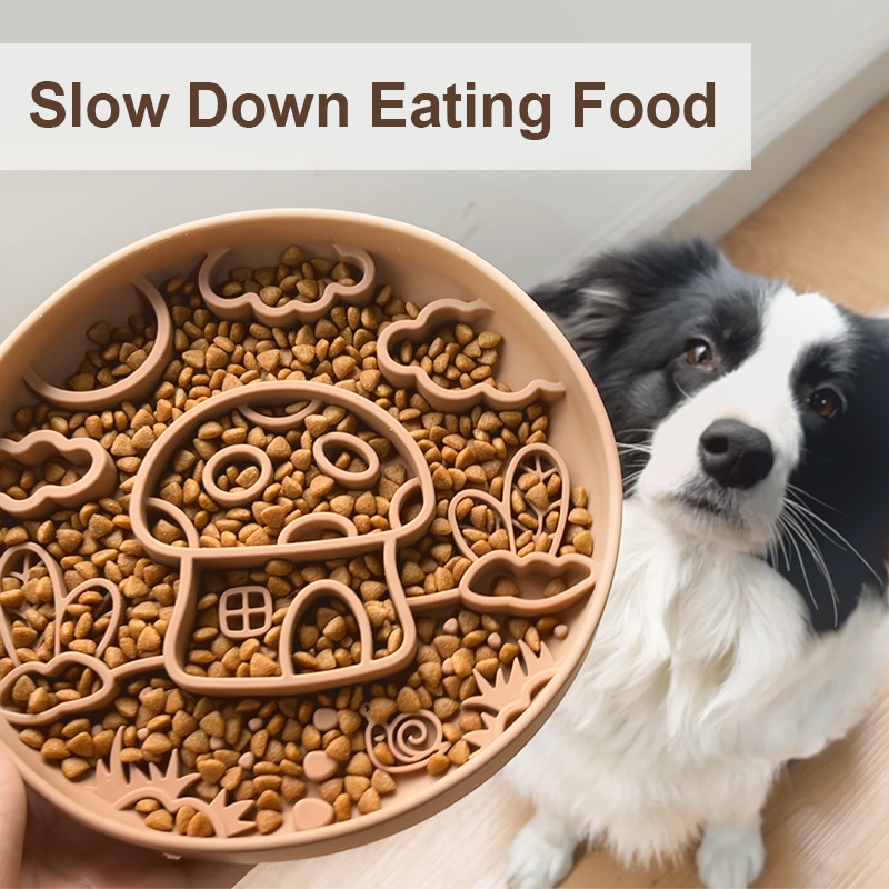 Neue Pilz Hund Slow Food Schüs – Silicone Suction Bowl Bewertung und Preis