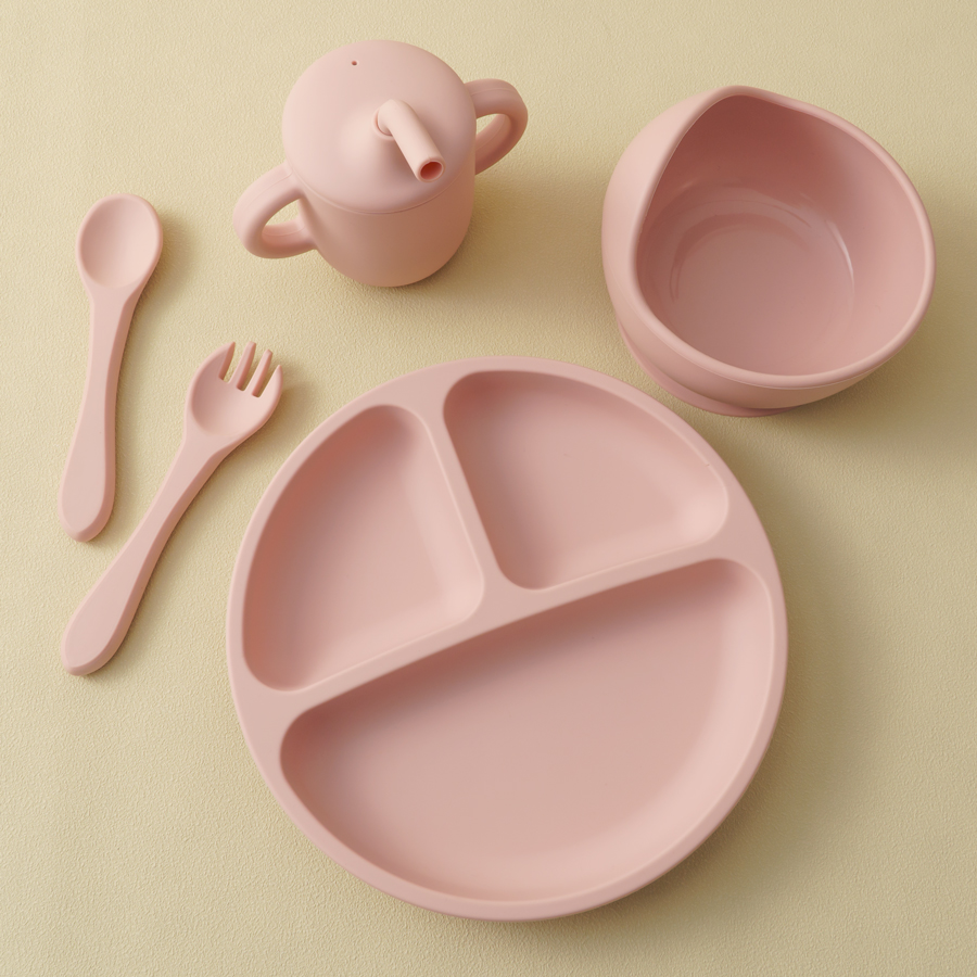 5PCS Baby Silikon Geschirr Set – Silicone Suction Bowl Bewertung und Preis
