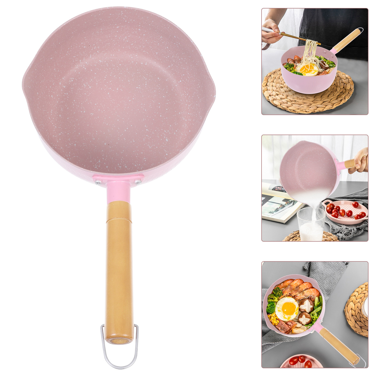 Holzgriff Aluminium-Milchtopf  – Baby Food Restaurant Bewertung und Preis