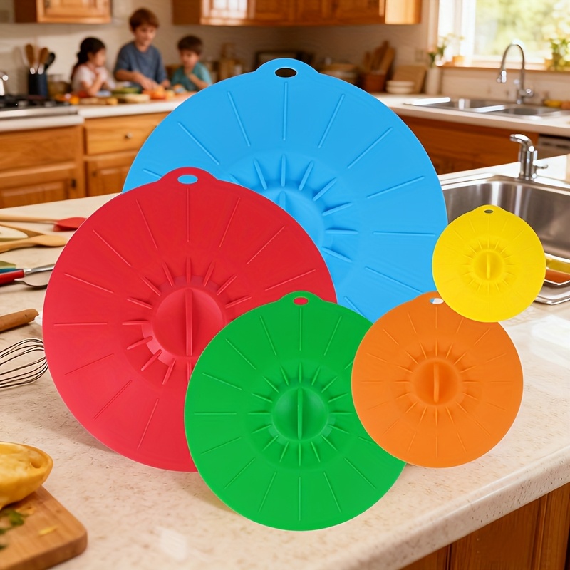 5-teiliges Silikon-Deckel-Set, – Silicone Suction Bowl Bewertung und Preis